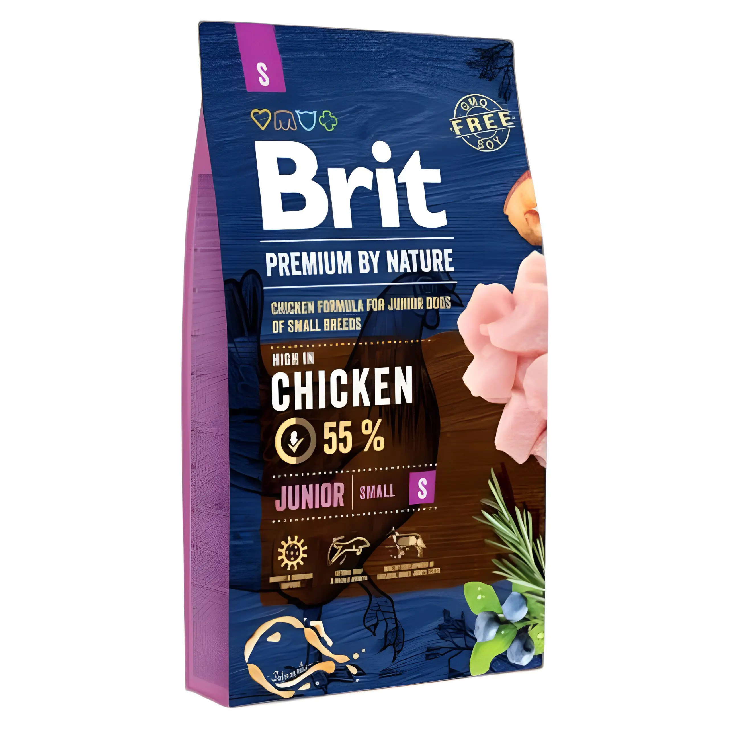 BRIT Premium Mini Junior S Гранули со Пилешко [Вреќа 8кг]
