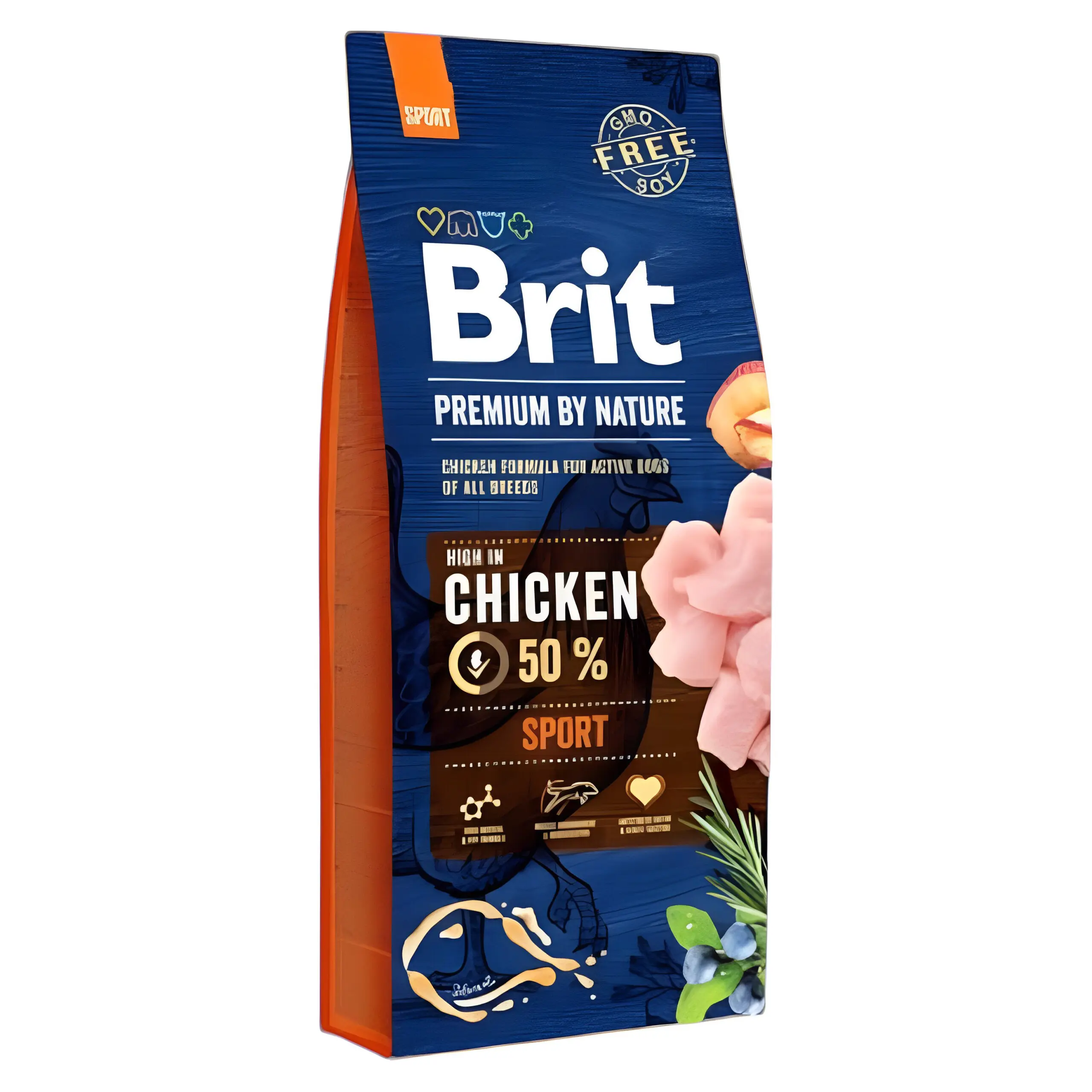 BRIT Premium Sport Adult M Гранули со Пилешко [Вреќа 15кг]
