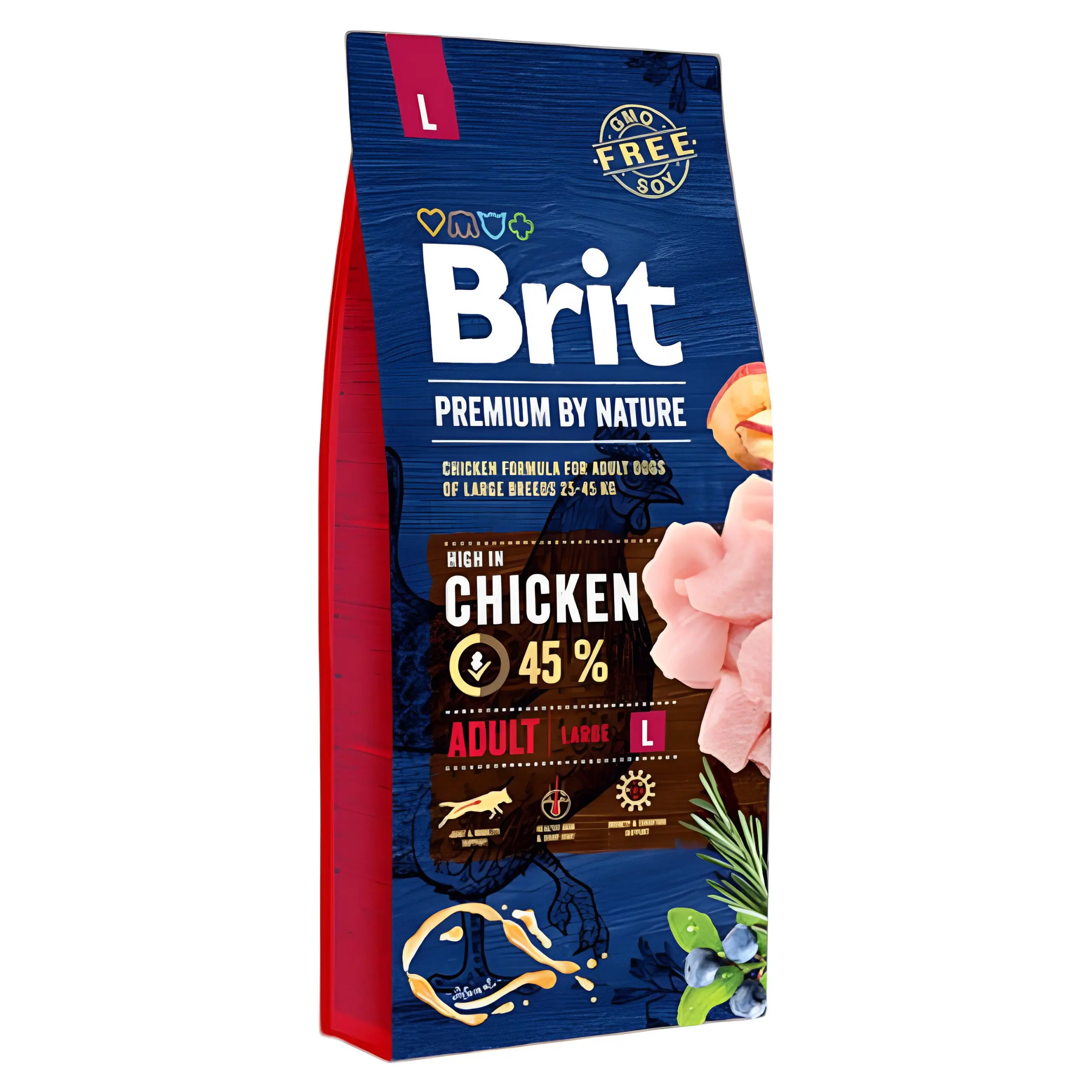 BRIT Premium Adult Chicken L Гранули со Пилешко [Вреќа 15кг]