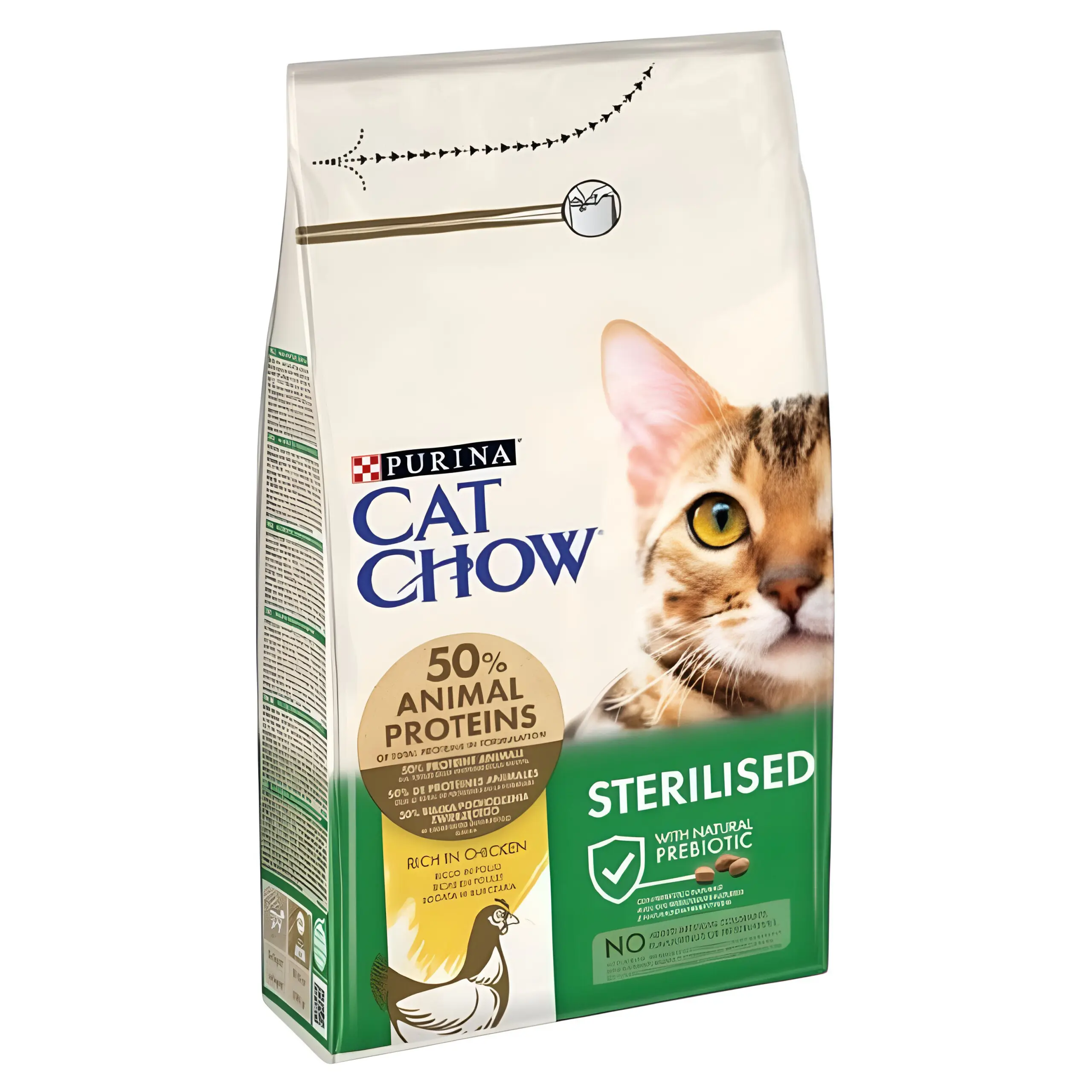 Purina Cat Chow STERILIZED Гранули со Пилешко [Вреќа 15кг]