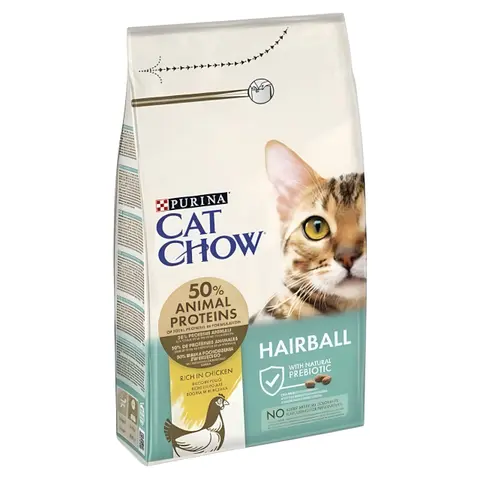 Purina Cat Chow HAIRBALL CONTROL Гранули со Пилешко [Вреќа 15кг]