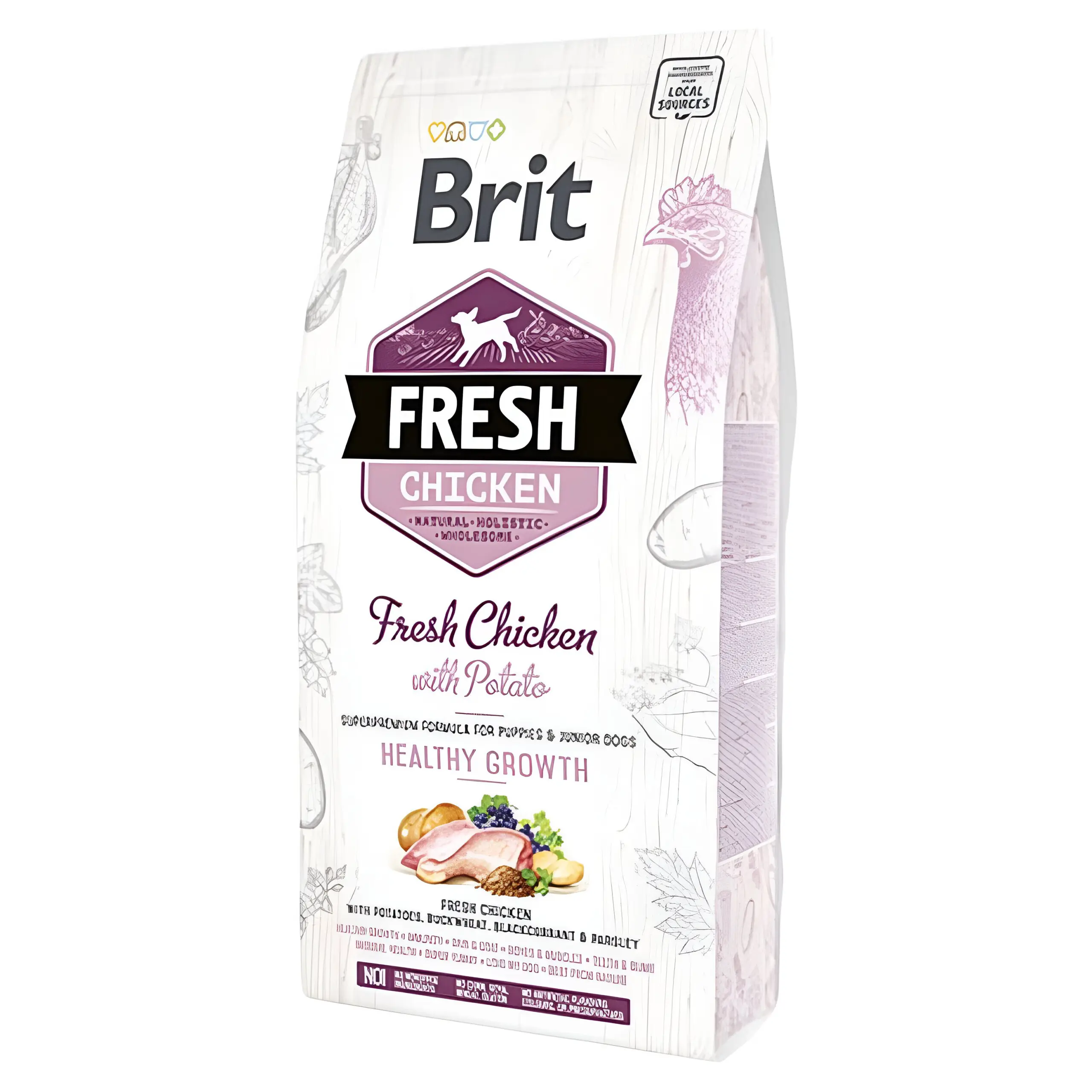 BRIT Fresh Puppy – Суперпремиум храна папи со свежо месо [Вреќа 12кг]