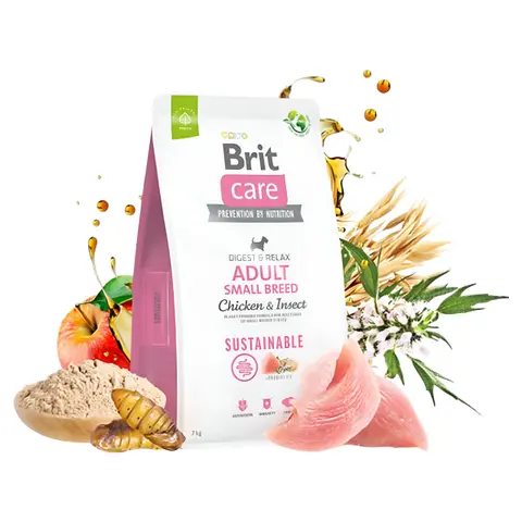 BRIT Care Mini Adult small breed Digest and Relax – Храна за мини раст адулт [Вреќа 7кг]
