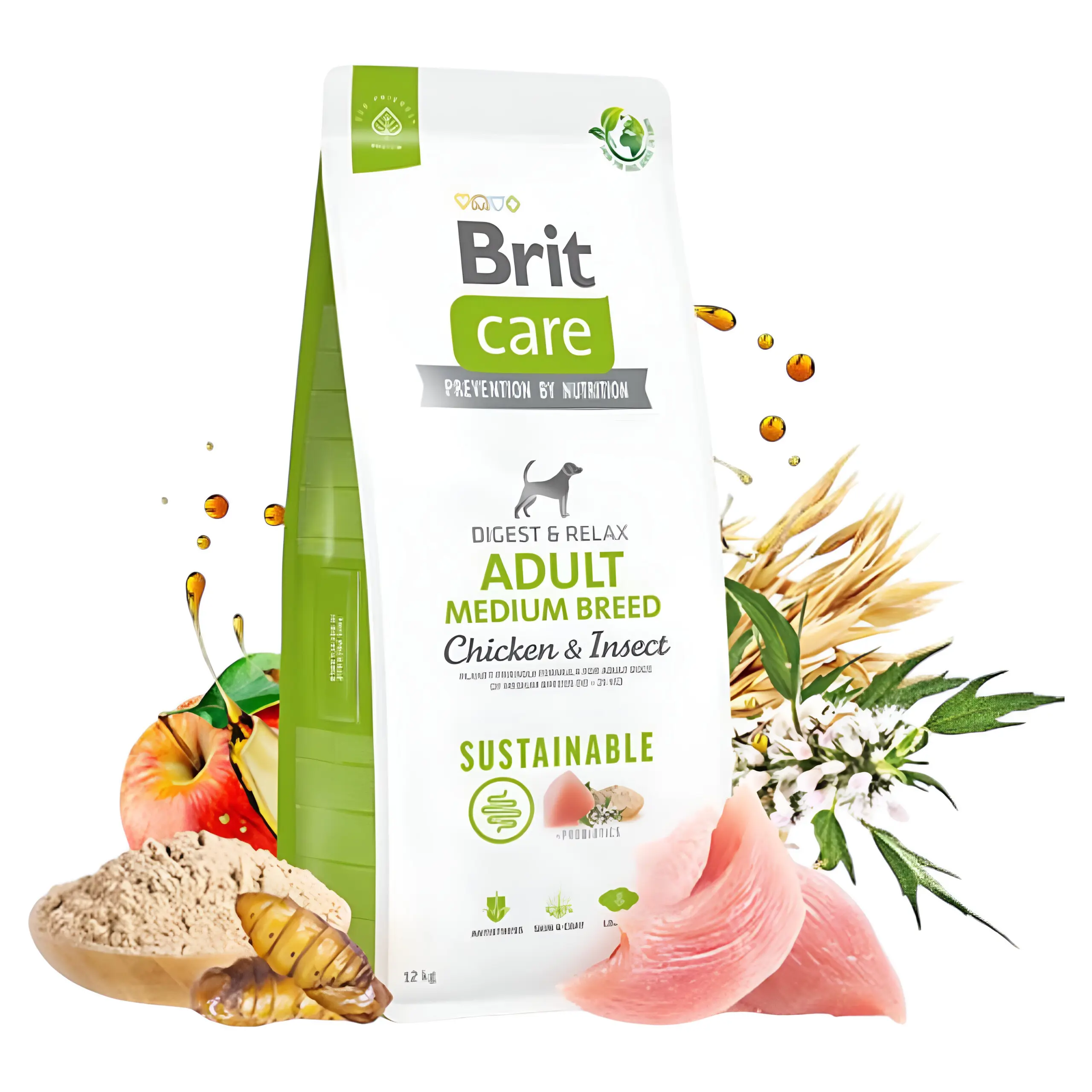 Brit Care Dog Sustainable Adult – Брит Кер адулт  [Вреќа 12кг]