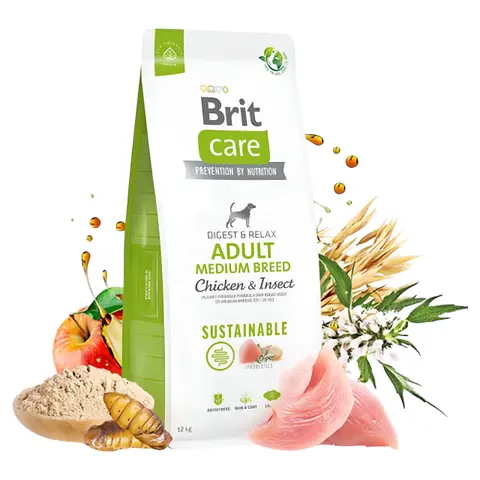 Brit Care Dog Sustainable Adult – Брит Кер адулт  [Вреќа 12кг]