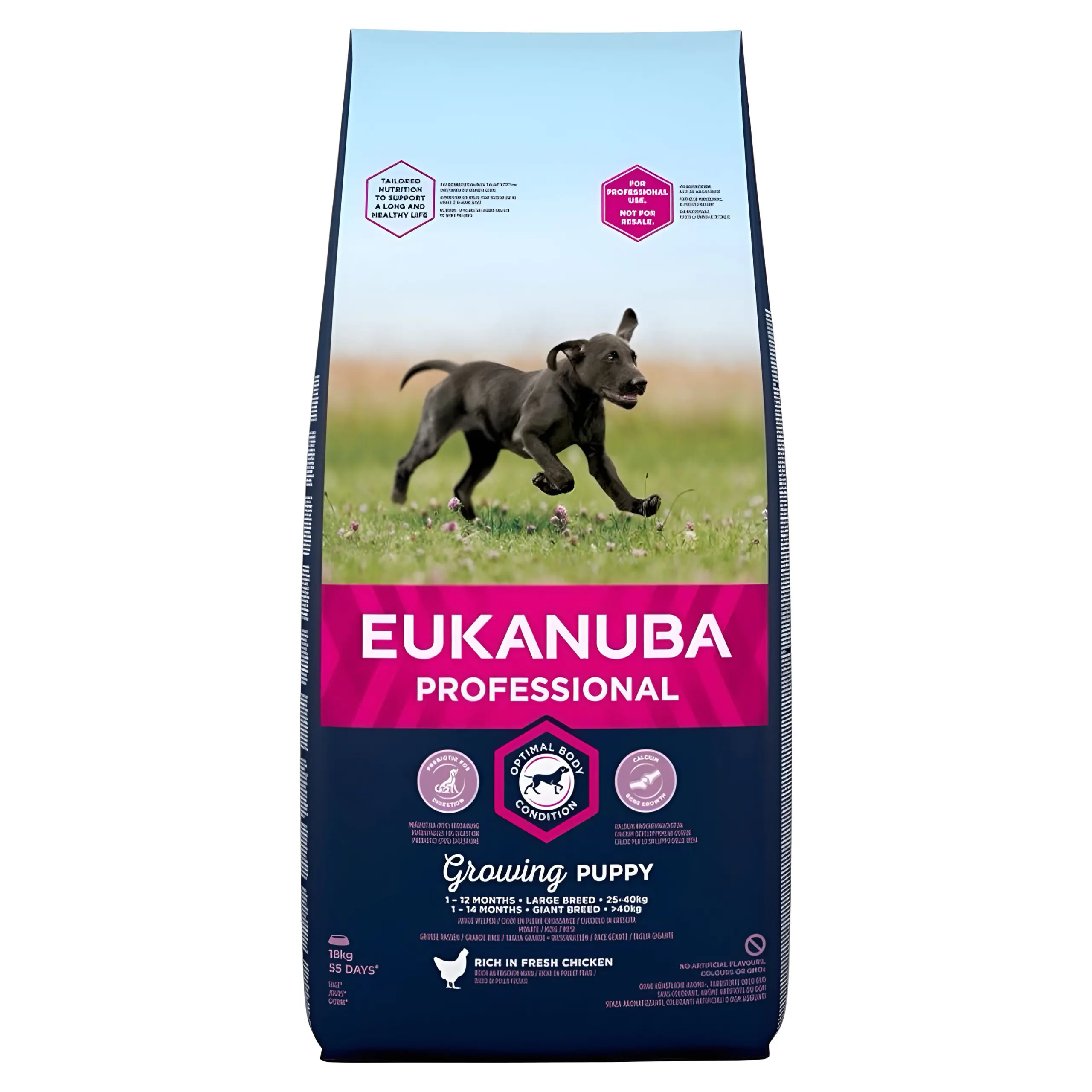 Eukanuba Puppy Large Breed Гранули со Пилешко и Зеленчук [Вреќа 18кг]