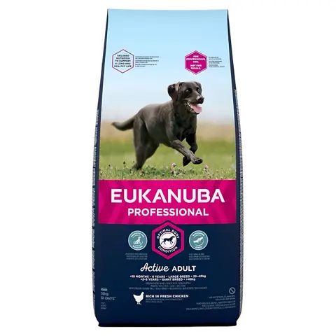 Eukanuba Adult Large Breed Гранули со Пилешко и Зеленчук [Вреќа 18кг]
