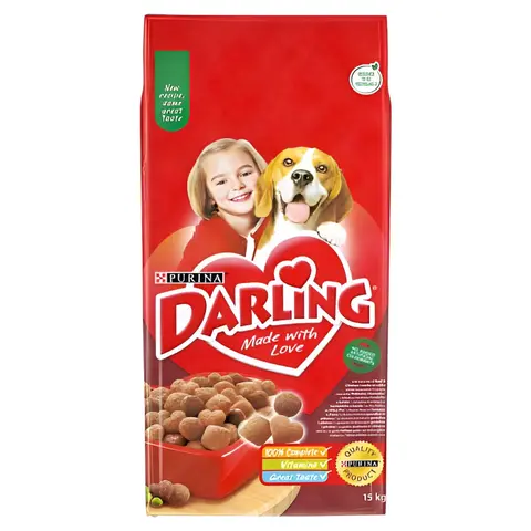 Purina Darling Adult Крекери со Говедско и Пилешко [Вреќа 15кг]