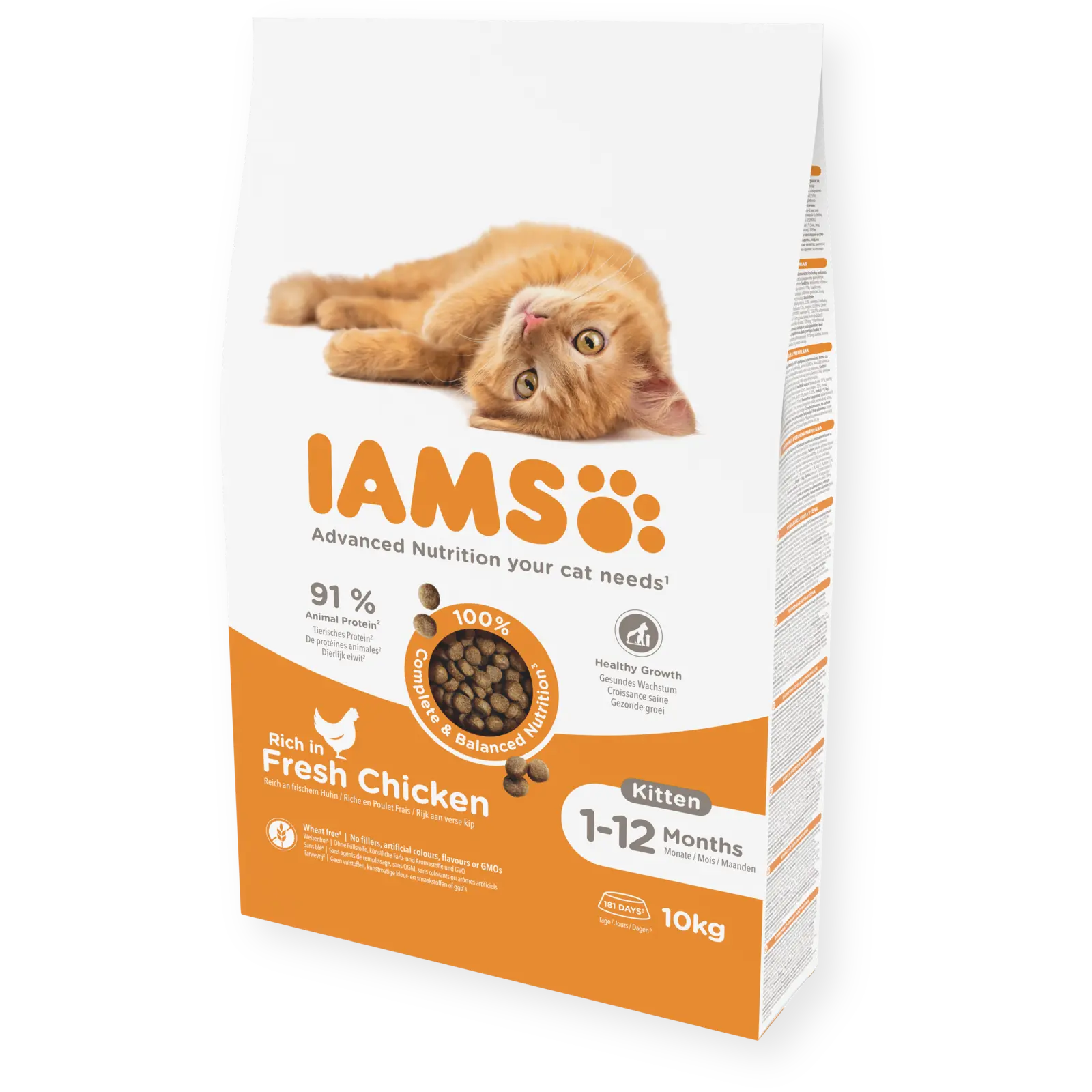 IAMS Kitten со свежо пилешко месо [Вреќа 10кг]
