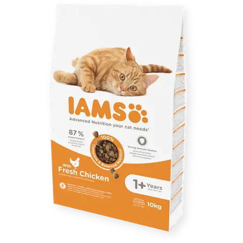 IAMS Adult со свежо пилешко месо [Вреќа 10кг]
