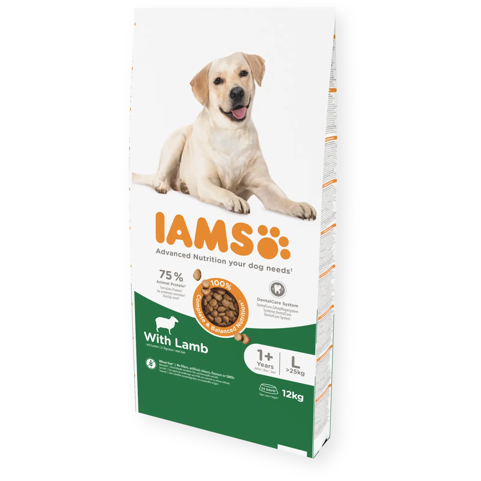 IAMS Adult Large Breed со јагнешко месо [Вреќа 12кг]