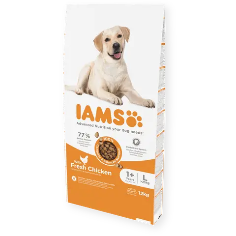 IAMS Adult Large Breed со свежо пилешко месо [Вреќа 12кг]