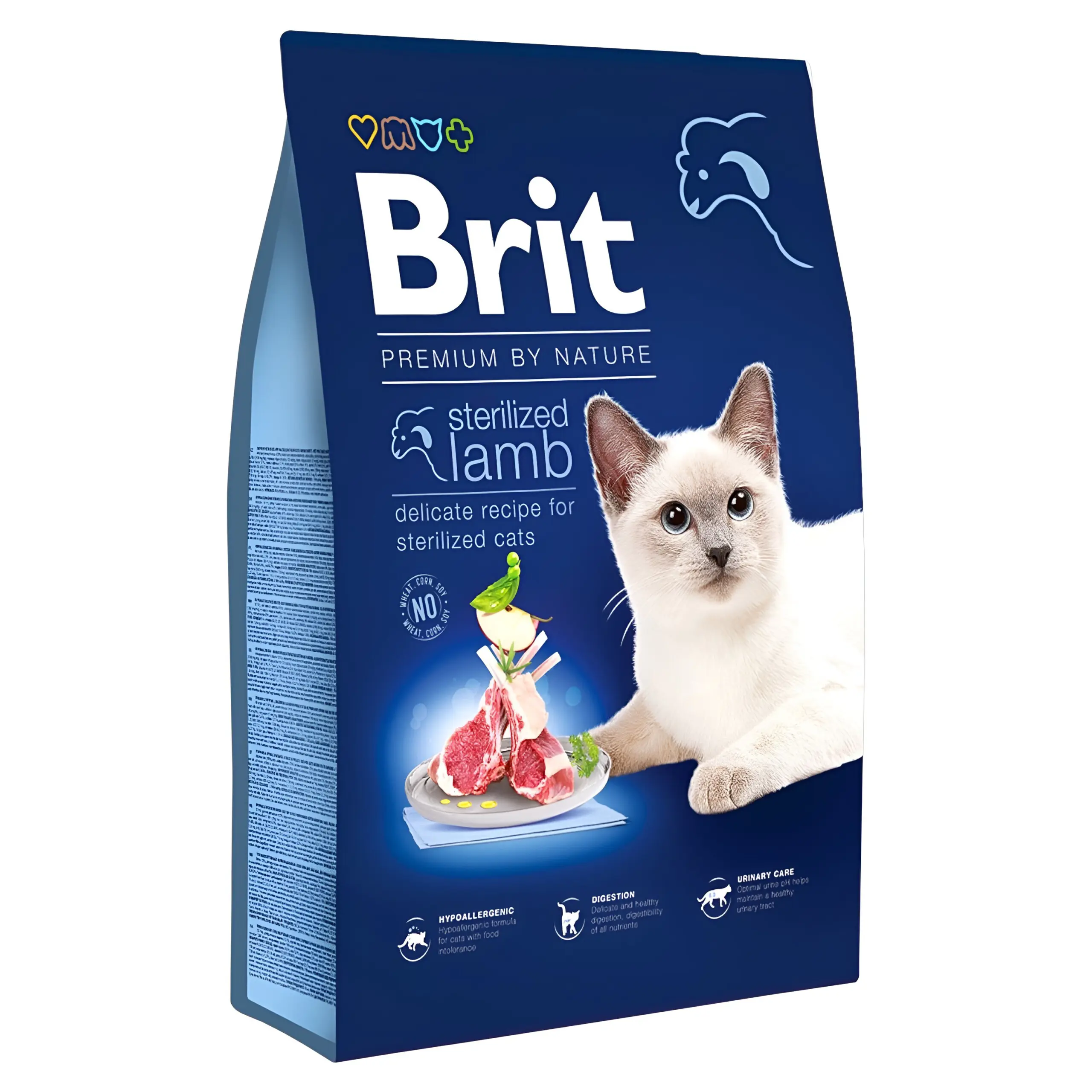 Brit Premium Sterilized Гранули со Јагнешко и зеленчук [Вреќа 8кг]