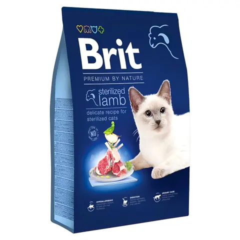 Brit Premium Sterilized Гранули со Јагнешко и зеленчук [Вреќа 8кг]