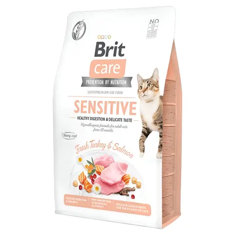 Brit Care Sensitive Helthy Digestion & Delicate taste Гранули со Мисирка и Лосос [Вреќа 7кг]
