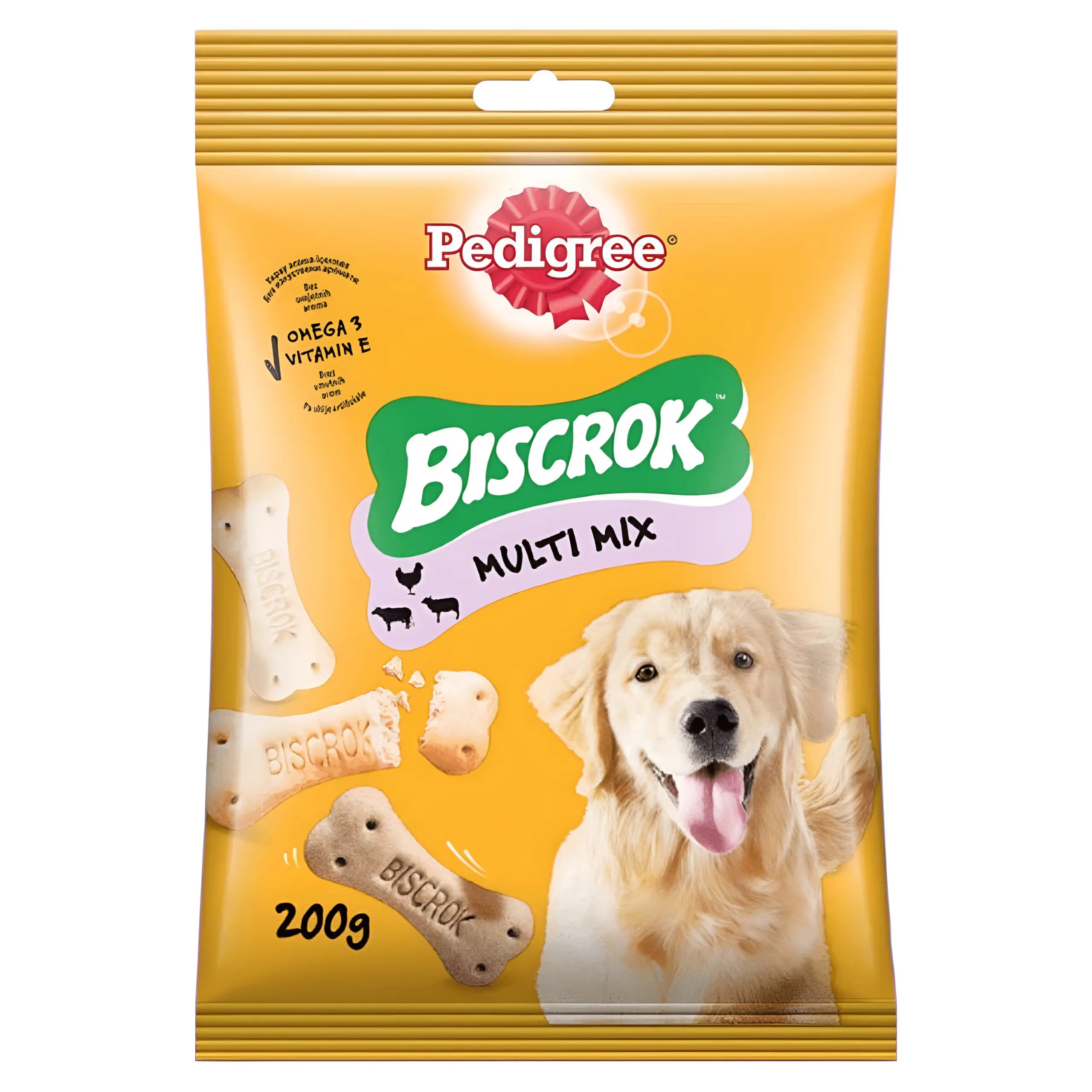 Pedigree Biscrok Multimix Бисквити со вкус на Говедско, Пилешко, Јагнешко [Кесичка 200гр]