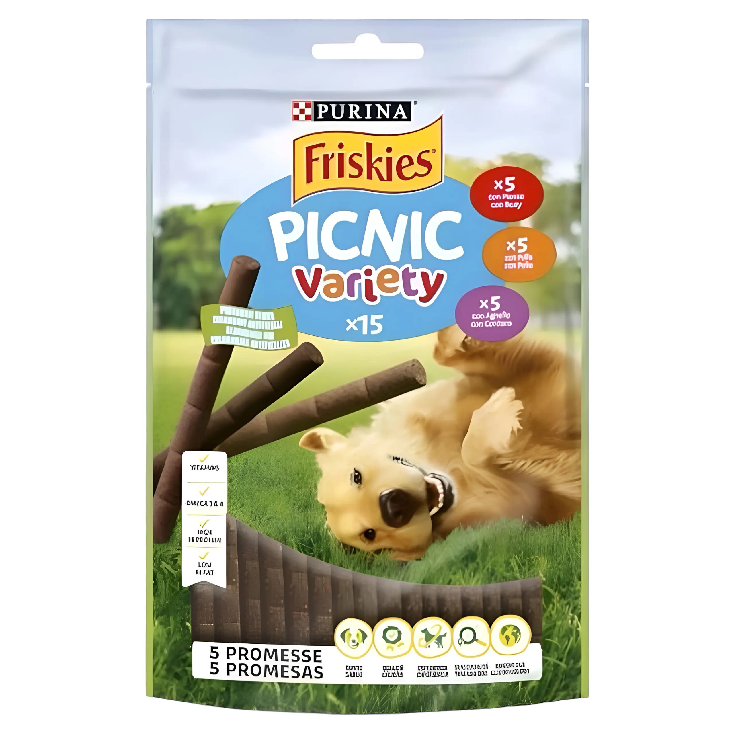 Friskies Variety Стапчиња со вкус на Говедско, Живина, Јагнешко [Кесичка 126гр]