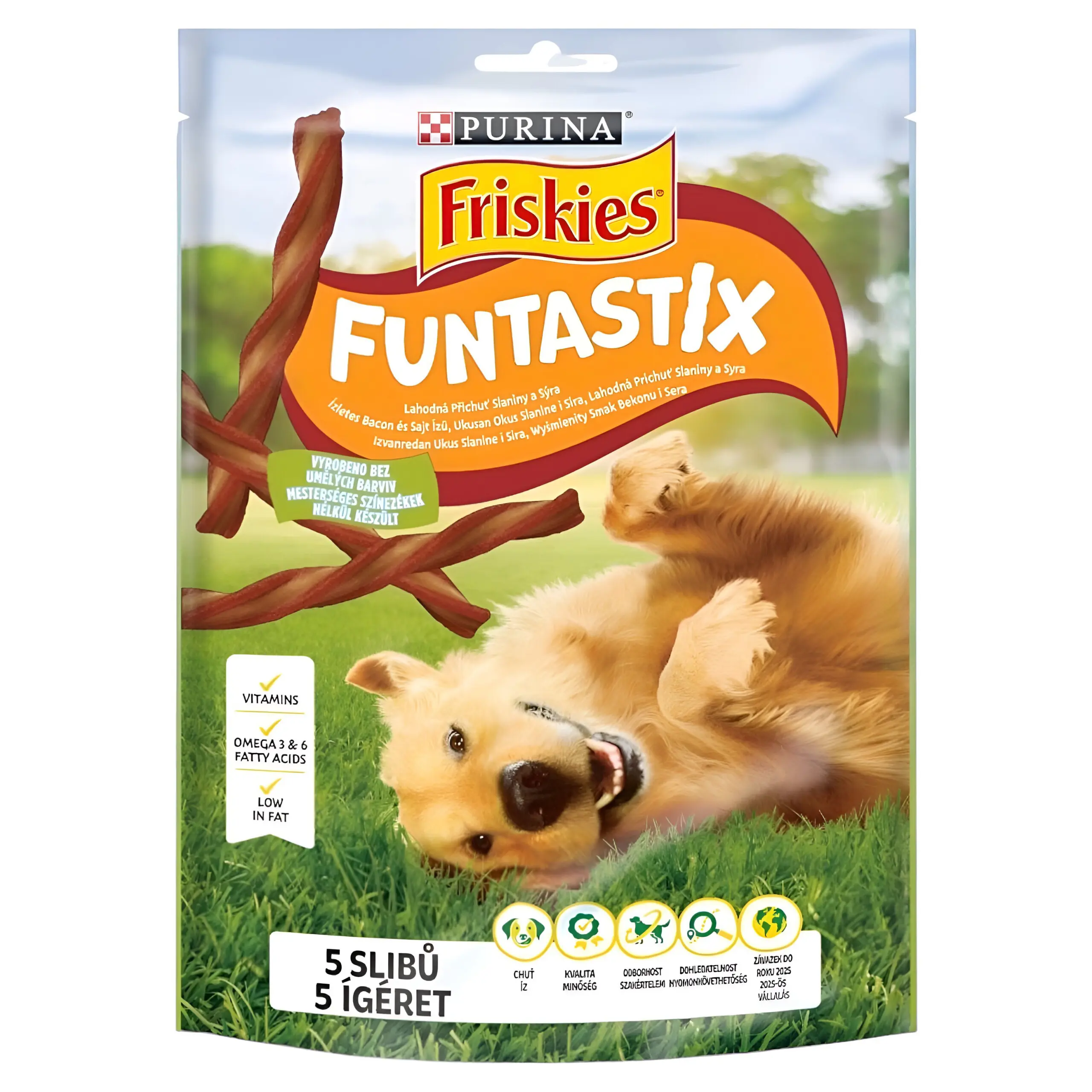 Friskies Funtastix Стапчиња со вкус на Сланина и Кашкавал [Кесичка 175гр]