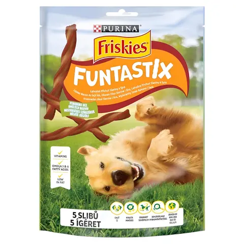Friskies Funtastix Стапчиња со вкус на Сланина и Кашкавал [Кесичка 175гр]