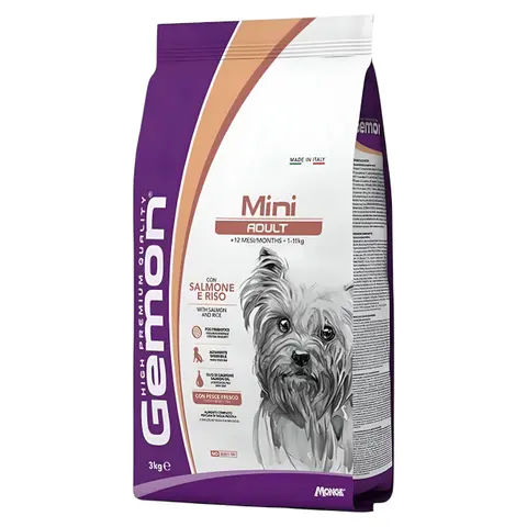 Gemon Mini Adult Гранули со Лосос и Ориз [Вреќа 3кг]