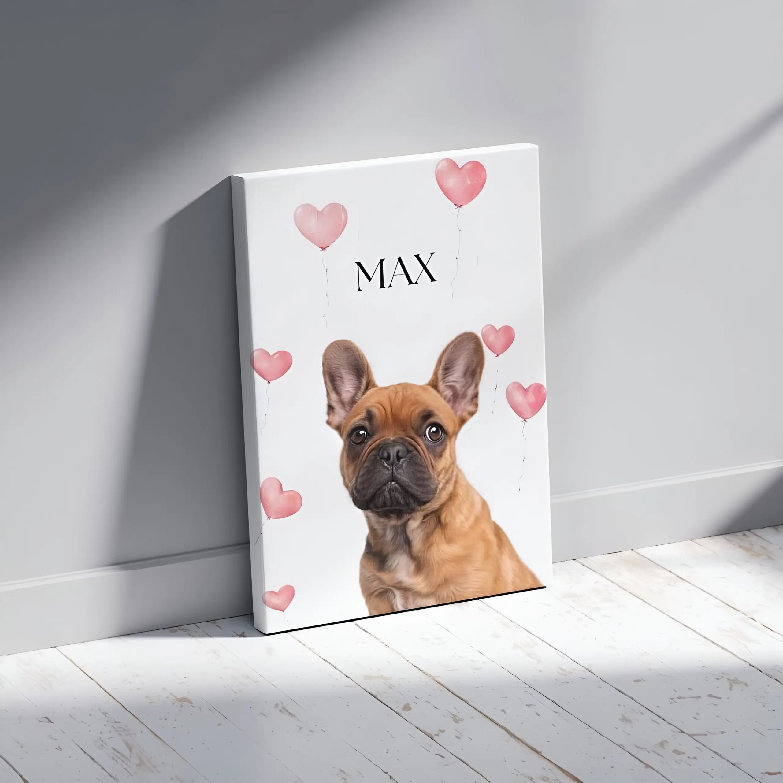 Valentine Minimalistic - Персонализиран портрет на канвас