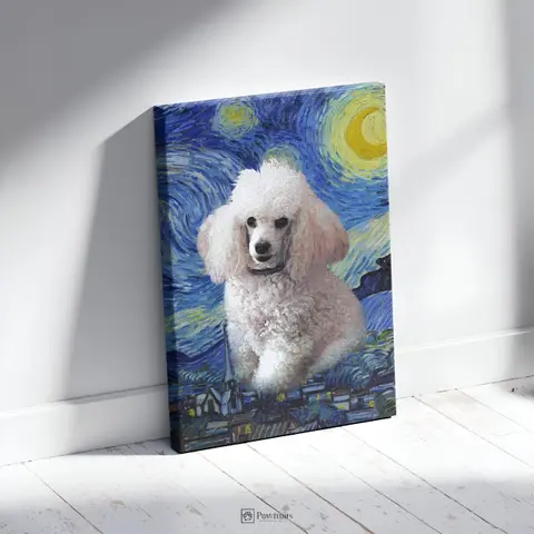 Starry Paws Portrait - Персонализиран портрет на канвас