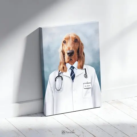 Dr. Canine - Персонализиран портрет на канвас