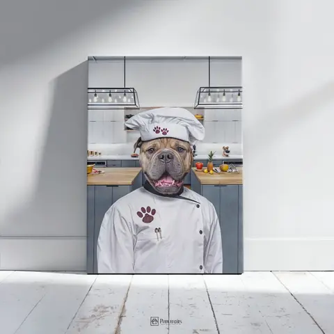 Culinary Canine - Персонализиран портрет на канвас