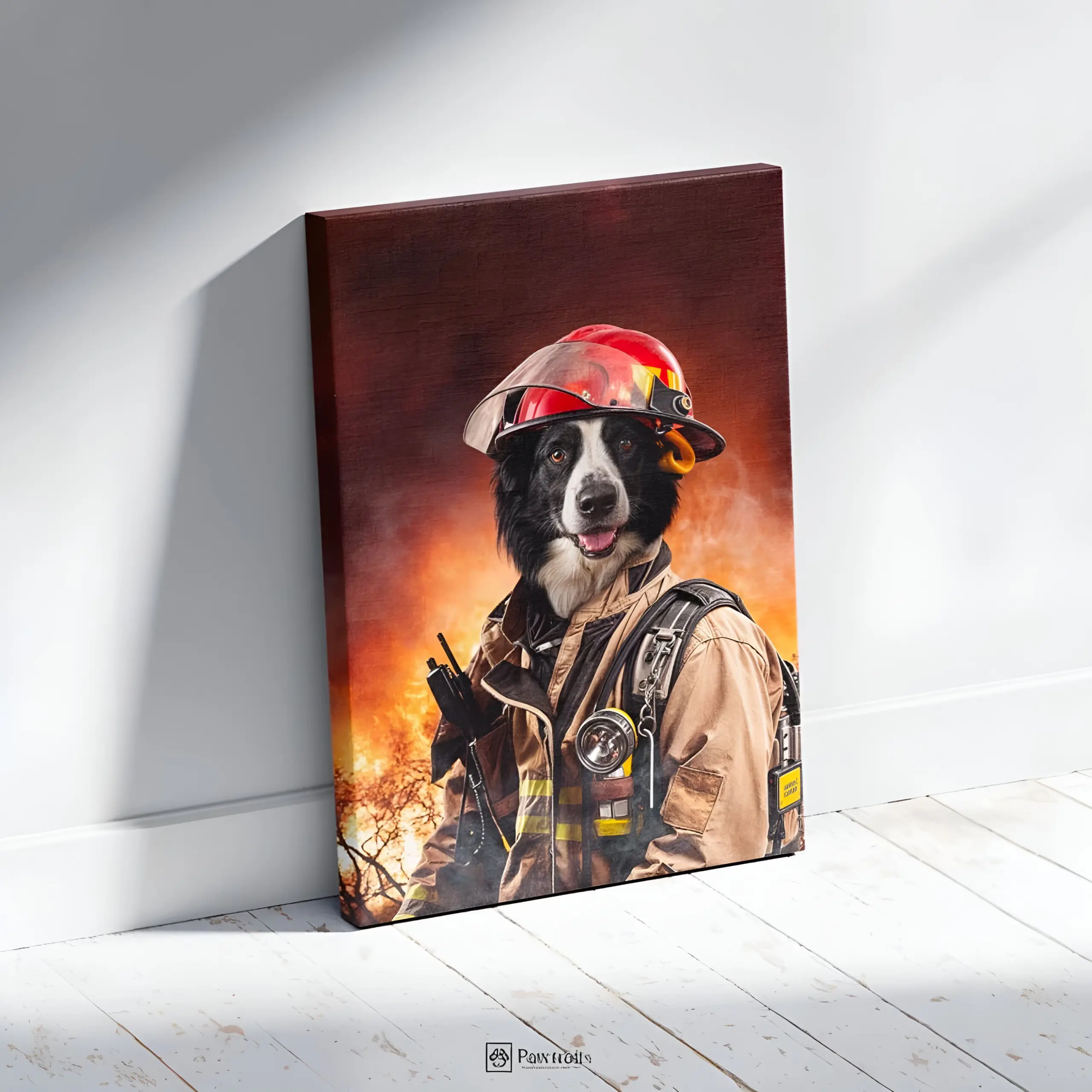 The Firefighter - Персонализиран портрет на канвас