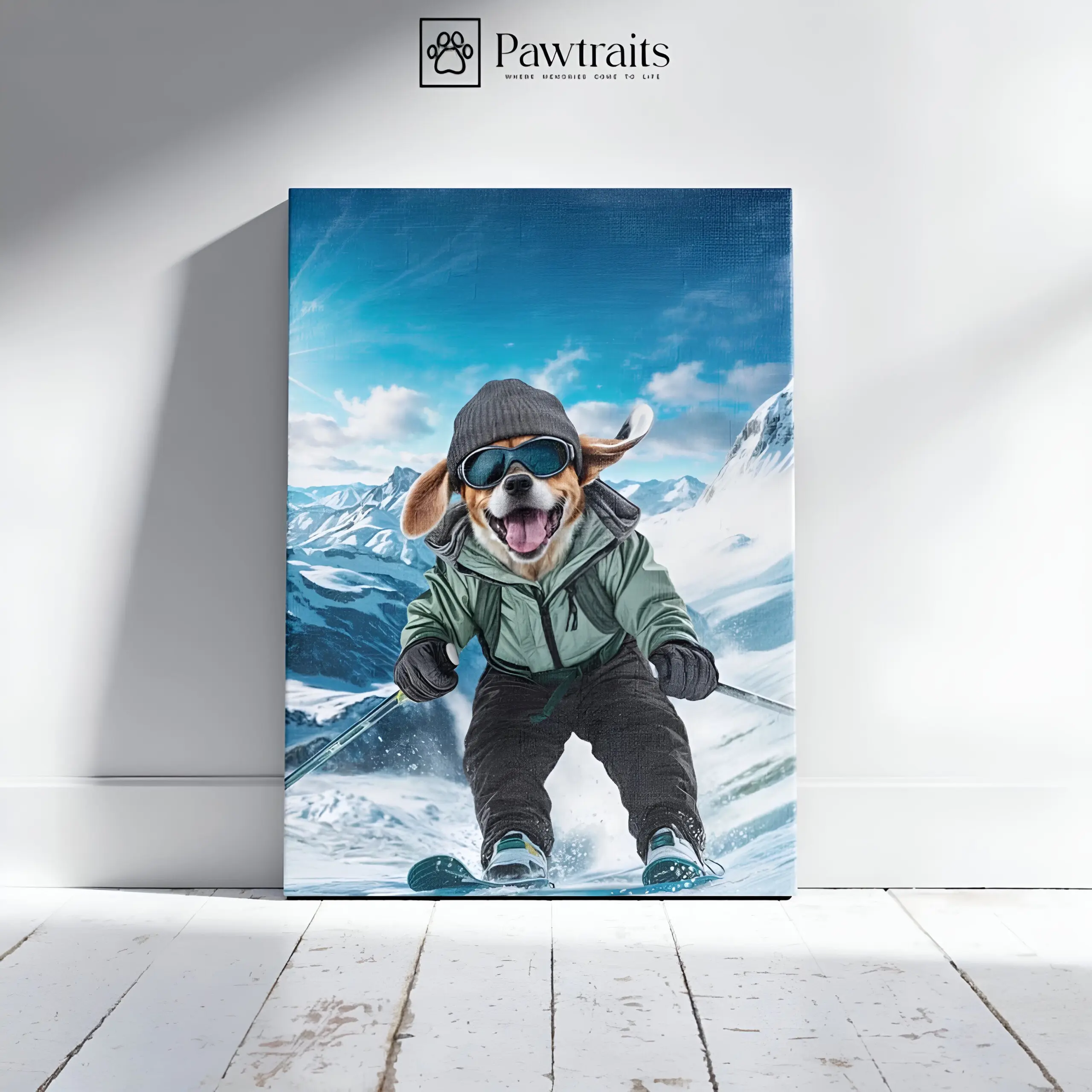 Snowy Adventurer - Персонализиран портрет на канвас