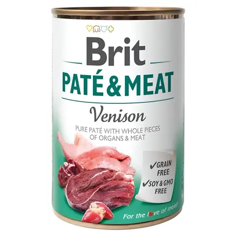 Brit Care Pate&Meat Влажна храна за Возрасни кучиња со Дивеч и Пилешко [Конзерва 6x400гр]