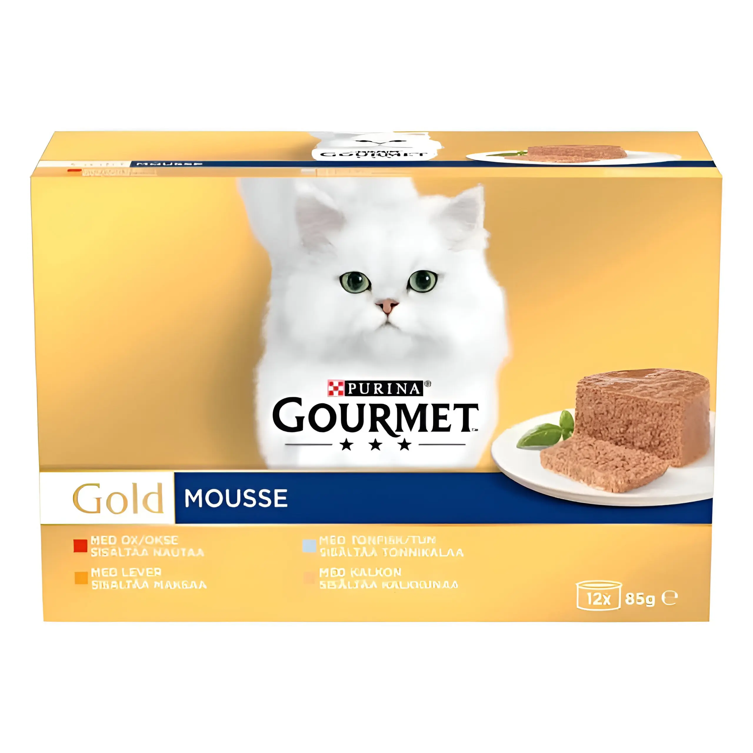 Gourmet Gold Паштета со Говедско, Џигер, Туна, Мисирка [Паштета 4×85гр]