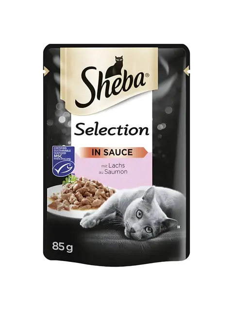 Sheba Парчиња со Лосос во сос [Кесичка 85гр]