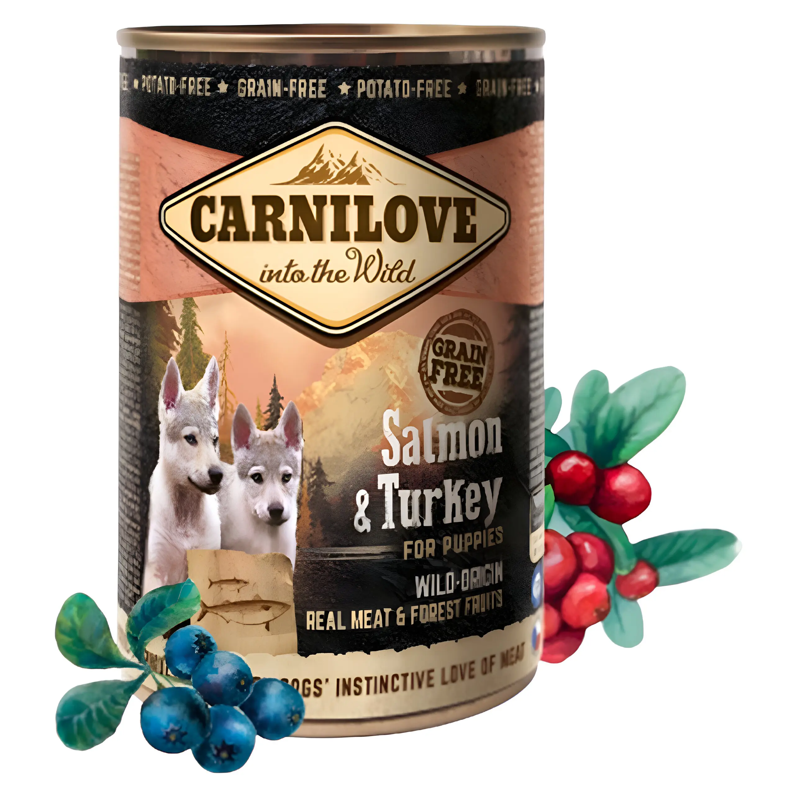 Carnilove конзерва од лосос и мисирка за кученца [Конзерва 6x400гр]