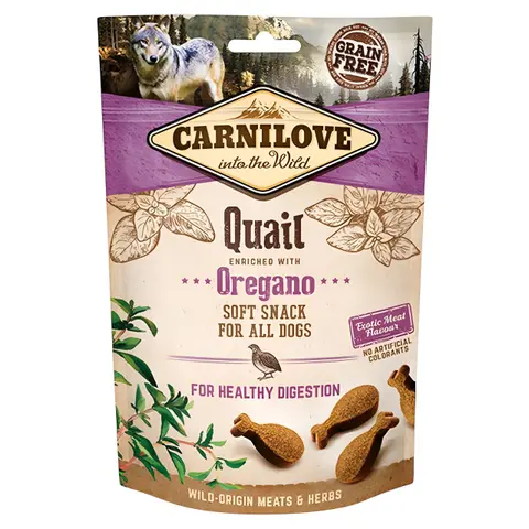 Carnilove – меки закуски за куче Потполошка со оригано