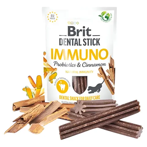 Brit Dental Stick – со Пробиотици и Цимет (7 парчиња)