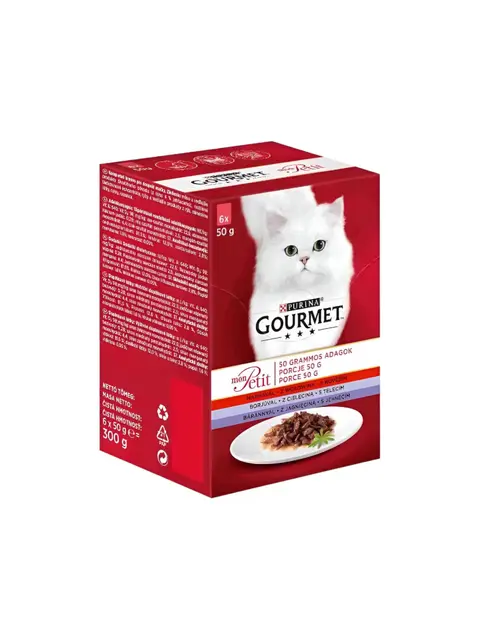 Gourmet Mon Petit Парчиња со Говедско во сос [Кесички 6x50гр]