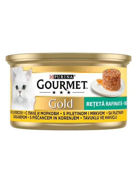 Gourmet Gold Солена торта со Пилешко и морков во сос [Конзерва 85гр]