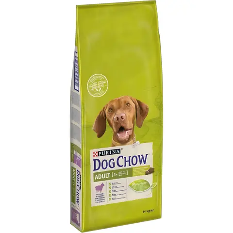 Purina Dog Chow ADULT Крекери со Јагнешко [Вреќа 14кг]