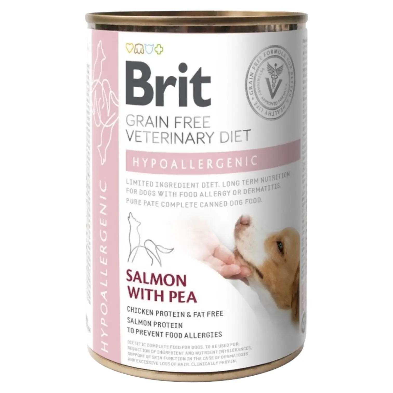 Brit Grain-Free Veterinary Diet Dog Hypoallergenic – Конзерва за кучиња со алергии [Конзерва 400гр]