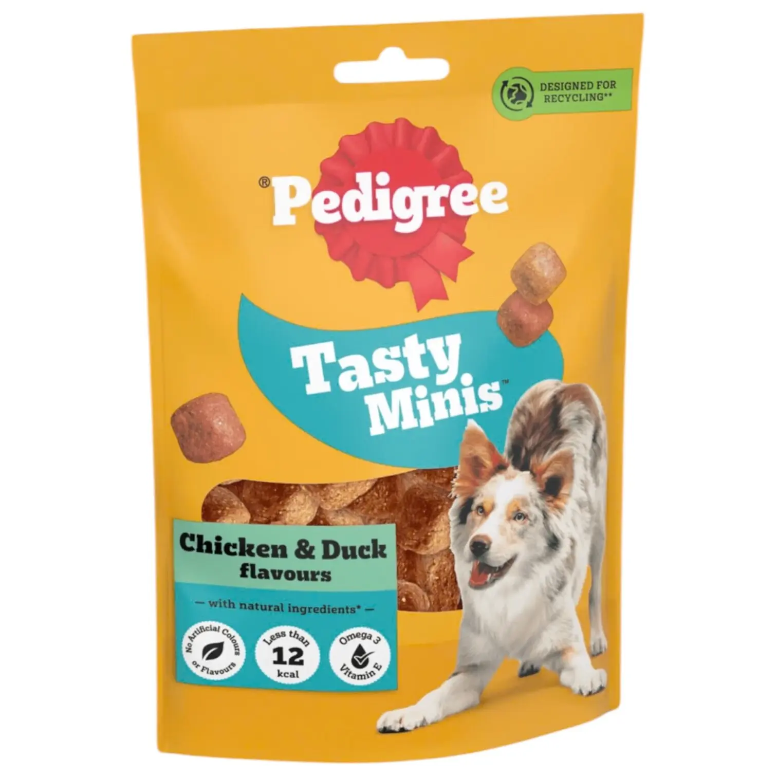 Pedigree Tasty Minis Cubes Крекери со вкус на Пилешко и патка [Кесичка 130гр]