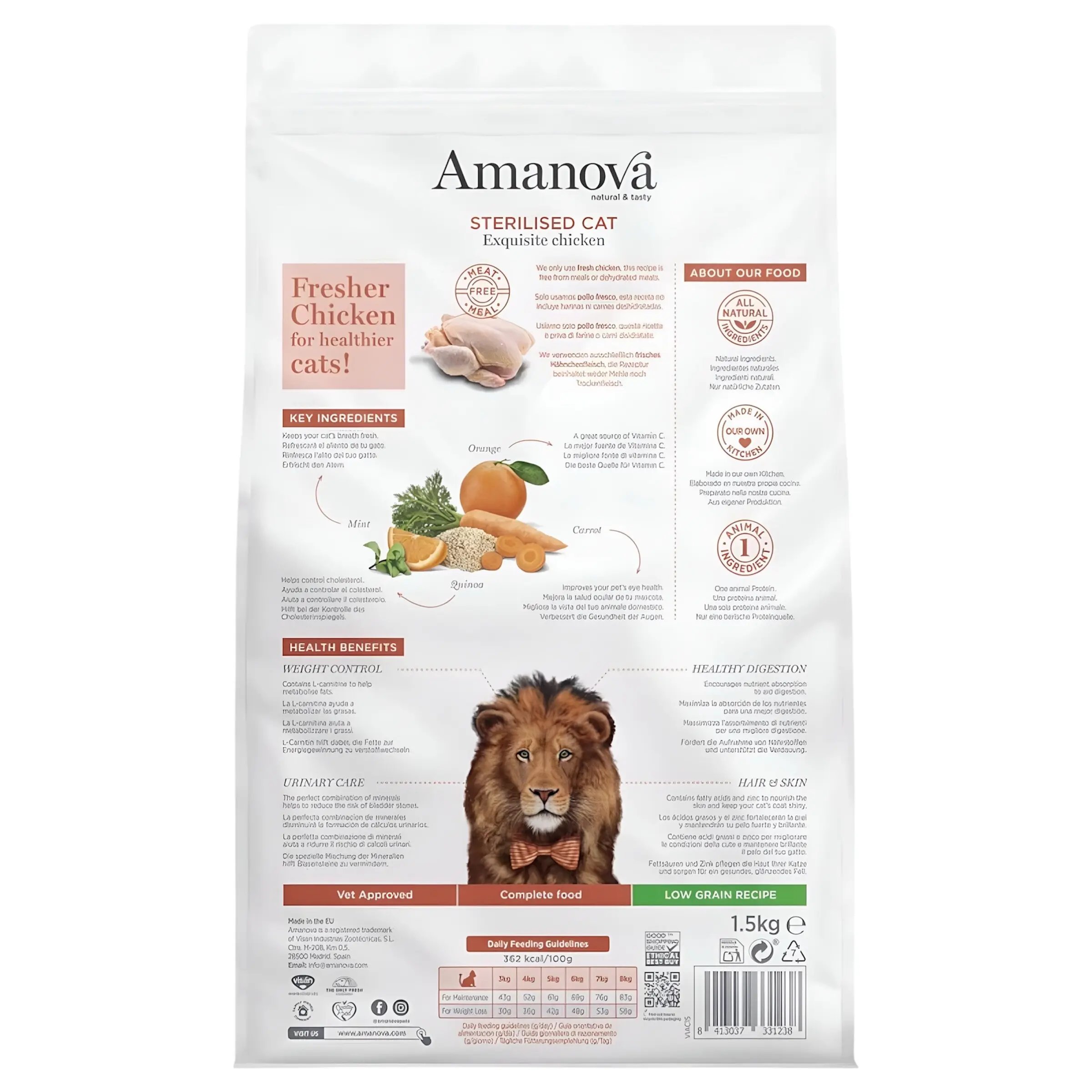 Amanova Sterilised Cat – Exquisite Chicken [Вреќа 6кг] thumb 2