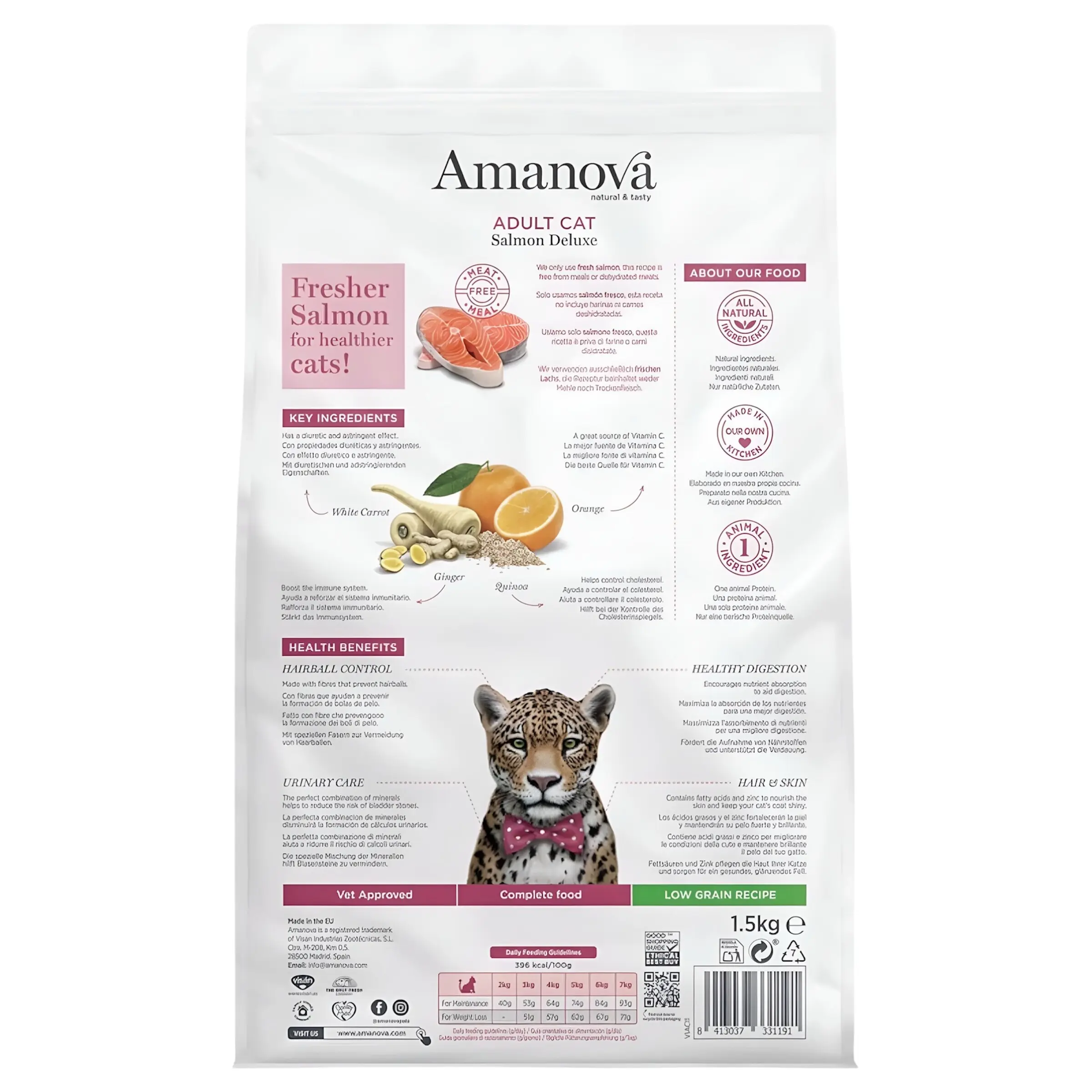 Amanova Adult Cat – Salmon Deluxe [Вреќа 6кг] thumb 2