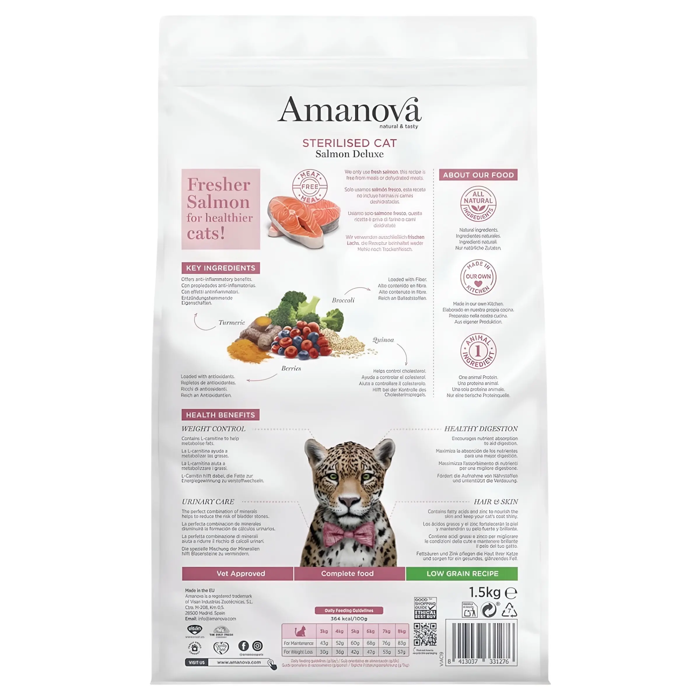 Amanova Sterilised Cat – Salmon Deluxe [Вреќа 6кг] thumb 2