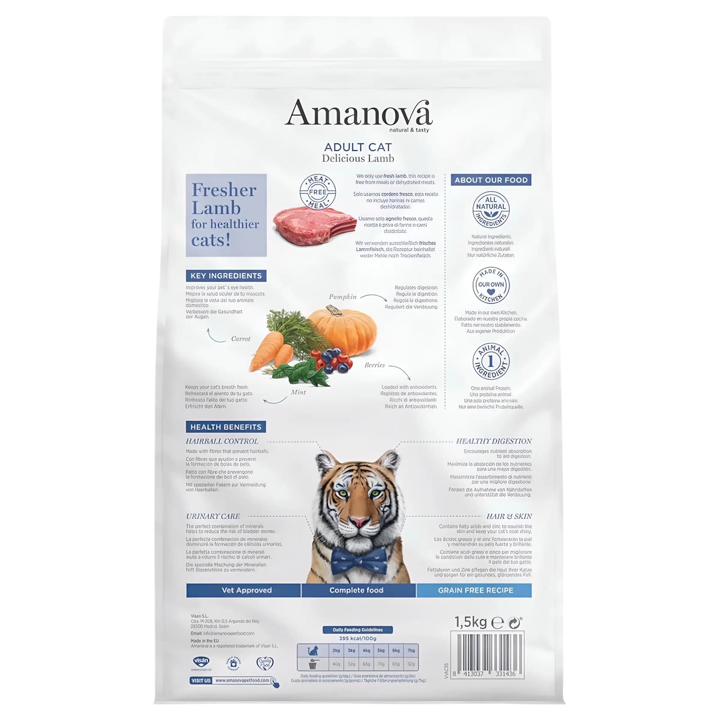 Amanova Adult Cat – Delicious Lamb [Вреќа 4кг] thumb 2