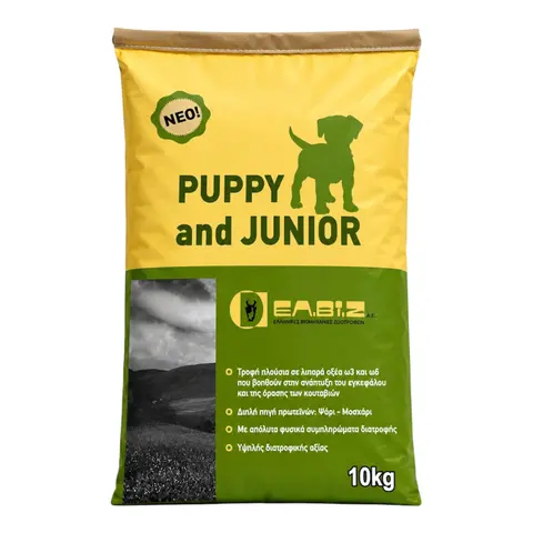 Elvi Puppy and Junior [Вреќа 10кг]