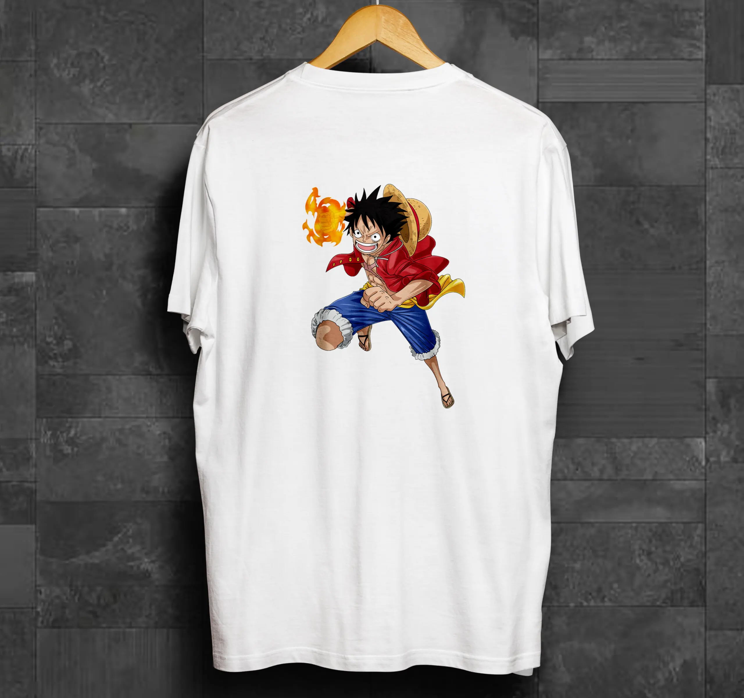 Luffy бела маица thumb 2