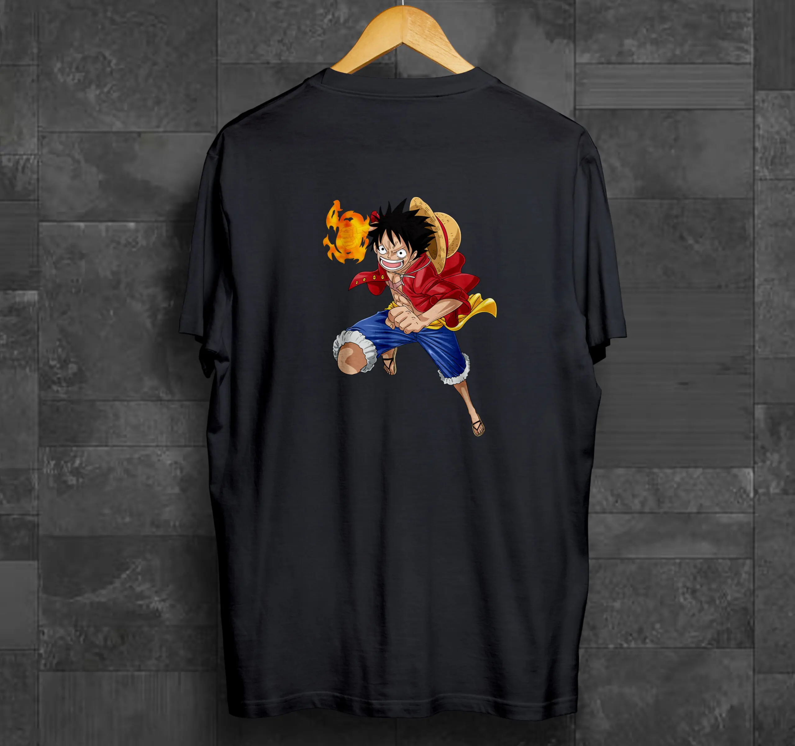 Luffy црна маица thumb 2