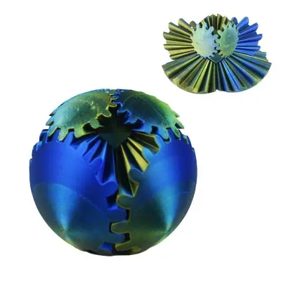 Silver3D Blue -gold Dual-color silk PLA - Сино со златно