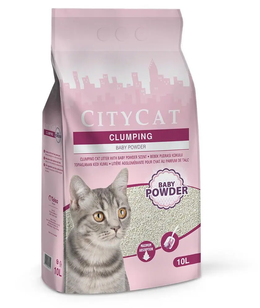 CITY CAT Clumping Baby Powder - 10Lt